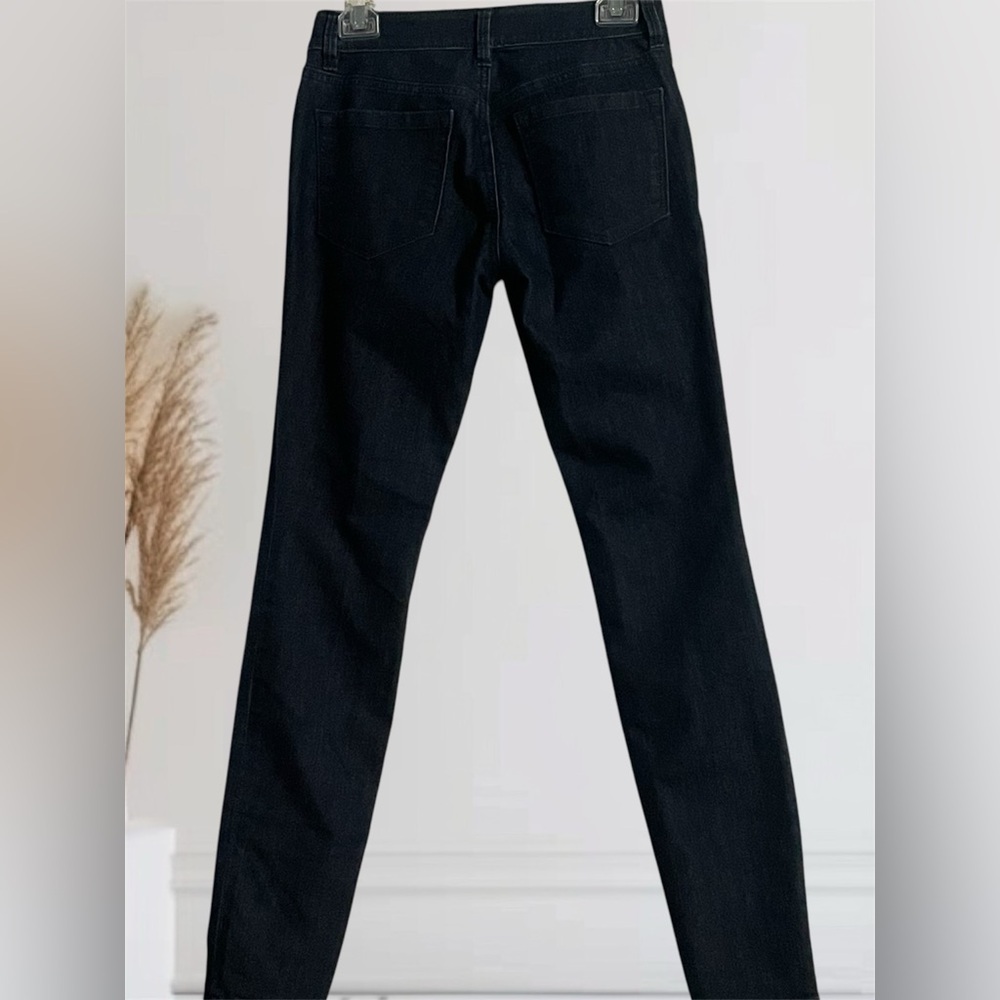 Ann Taylor Loft EUC jeans size 0 curvy skinny dark blue wash 5 pocket styling - Picture 5 of 13